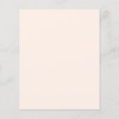 Siberian Husky Peach Floral Birthday Invitation (Rückseite)