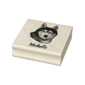 Siberian Husky Personalisiert Gummistempel (Stempel)