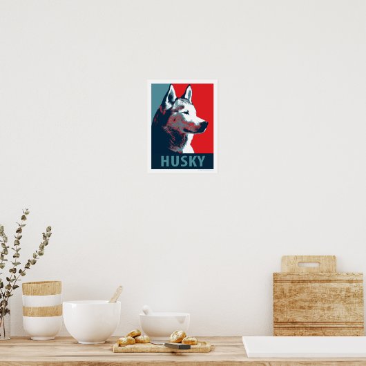 Siberian Husky Political Parody Poster (Küche)
