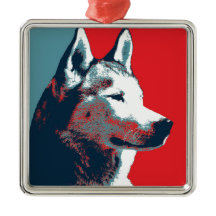 Siberian Husky Political Parody Poster