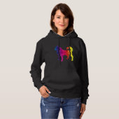 Siberian Husky Poly Graphic Funny Funny Idea Mama Hoodie (Vorne ganz)