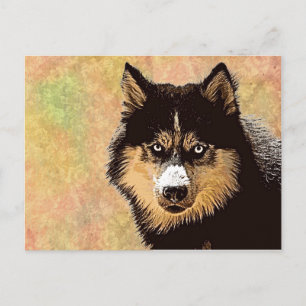 Siberian Husky Postcard Postkarte