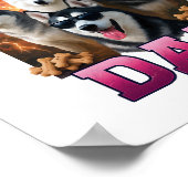 Siberian Husky Poster (Ecke)