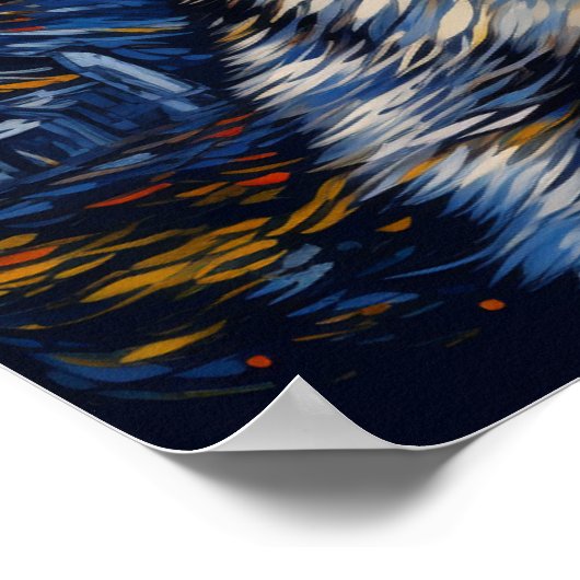 Siberian Husky Poster (Ecke)