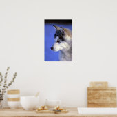 Siberian Husky Poster (Küche)