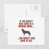 Siberian Husky Postkarte (Vorne/Hinten)