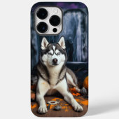 Siberian Husky Pumpkins Halloween Beängstigend Case-Mate iPhone Hülle (Rückseite)