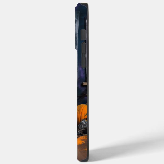 Siberian Husky Pumpkins Halloween Beängstigend Case-Mate iPhone Hülle (Rückseite / Links)