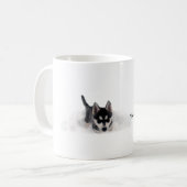 Siberian Husky Puppie Kaffeetasse (Vorderseite Links)