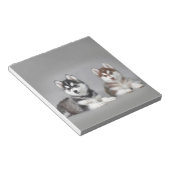 Siberian husky puppies notizblock (angewinkelt)