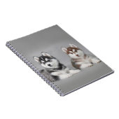Siberian husky puppies notizblock (Rechte Seite)