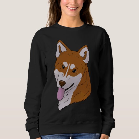 Siberian Husky Red Sweatshirt (Vorderseite)