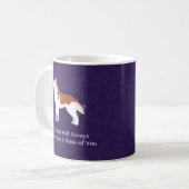 Siberian Husky - Rot - Denken Sie an Ihr Design Kaffeetasse (Vorderseite Links)
