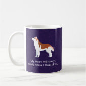 Siberian Husky - Rot - Denken Sie an Ihr Design Kaffeetasse (Links)