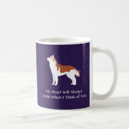 Siberian Husky - Rot - Denken Sie an Ihr Design Kaffeetasse