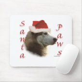 Siberian Husky Santa Paws Mousepad (Mit Mouse)