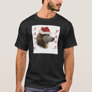Siberian Husky Santa Paws T-Shirt