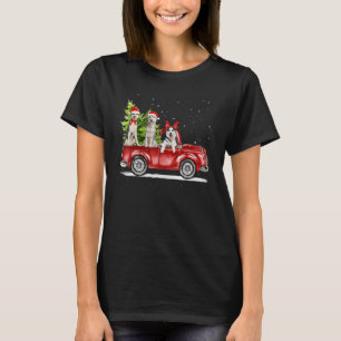 Siberian Husky Santa Red Truck Schneehotel T-Shirt
