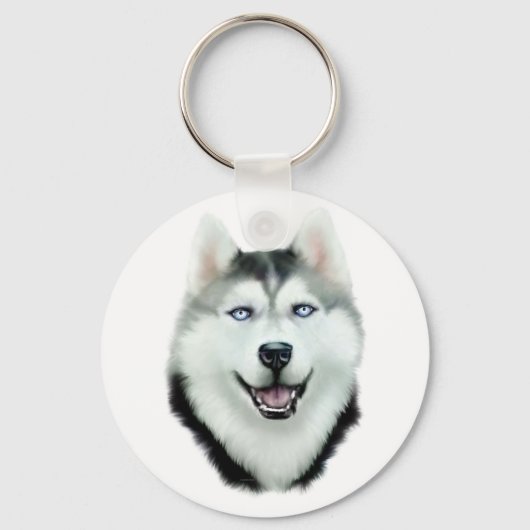 Siberian Husky Schlüsselanhänger (Vorderseite)
