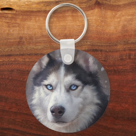 Siberian Husky Schlüsselanhänger (Rückseite)