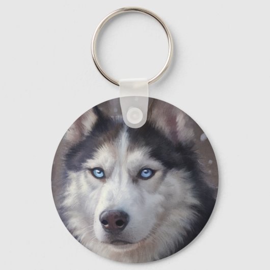 Siberian Husky Schlüsselanhänger (Rückseite)