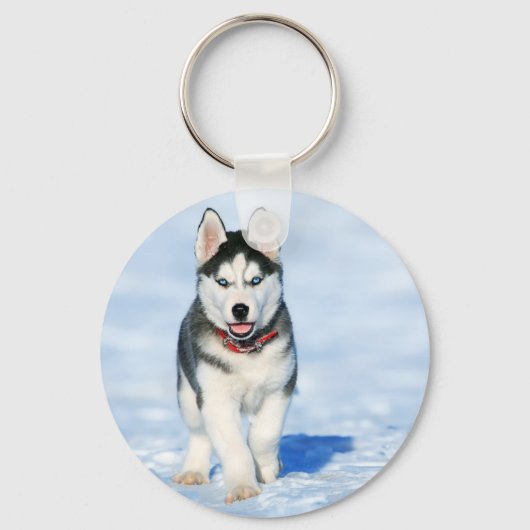 Siberian Husky Schlüsselanhänger (Vorderseite)