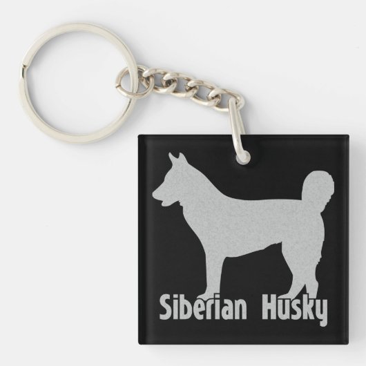 Siberian Husky Schlüsselanhänger (Vorderseite)