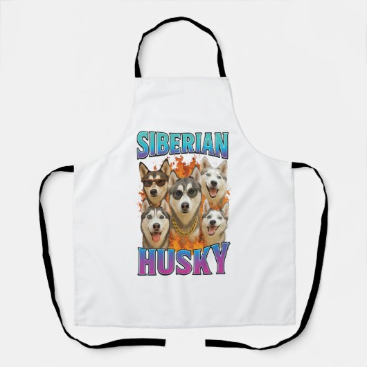 Siberian Husky Schürze (Vorderseite)