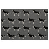 Siberian Husky schwarz weiß stehend Muster Stoff (Fat Quarter (45,7 x 55,9 cm))