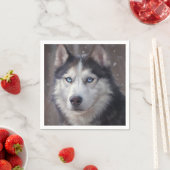 Siberian Husky Serviette (Beispiel)