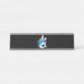 Siberian Husky Shark Jawsome Dog Lover spendet Pla Schreibtischnamensplakette (Vorderseite )