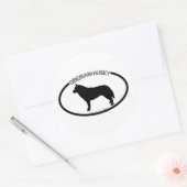 Siberian Husky Silhouette Black Sticker (Umschlag)