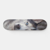 Siberian Husky Skateboard (Horizontal)