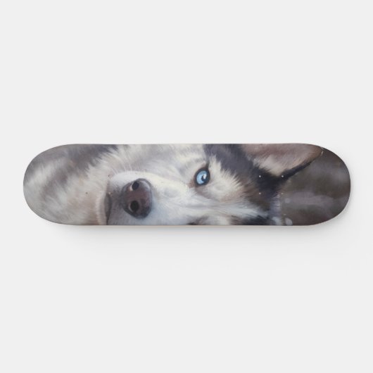 Siberian Husky Skateboard (Horizontal)