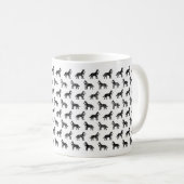 Siberian Husky Sketch Design Tasse (VorderseiteRechts)