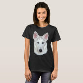 Siberian Husky Sky T-Shirt (Vorne ganz)