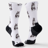 SIBERIAN HUSKY SOCKEN (Gewinkelt)