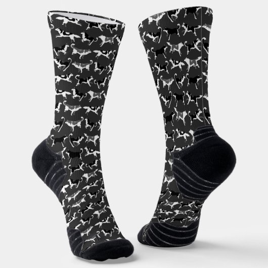 Siberian Husky Socks Cool Sled Dog Socks Customize Socken (Gewinkelt)