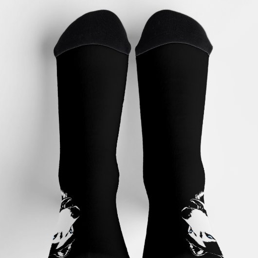 Siberian Husky Socks Husky Dog Socks Customize Socken (Oben)
