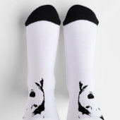 Siberian Husky Socks Husky Eyes Socks Customize Socken (Oben)