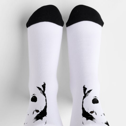 Siberian Husky Socks Husky Eyes Socks Customize Socken (Oben)