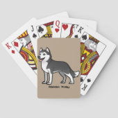 Siberian Husky Spielkarten (Rückseite)