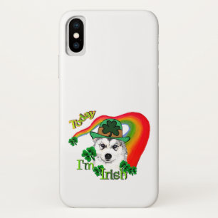 Siberian Husky St Patrick's iPhone X Hülle