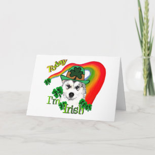 Siberian Husky St Patricks Day Karte