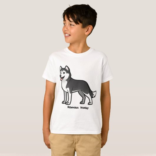 Siberian Husky T-Shirt (Vorne ganz)
