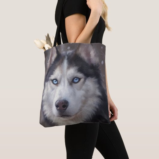 Siberian Husky Tasche (Von Nahem)