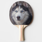 Siberian Husky Tischtennis Schläger (Rückseite)