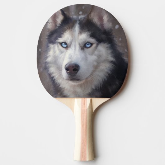 Siberian Husky Tischtennis Schläger (Vorderseite)