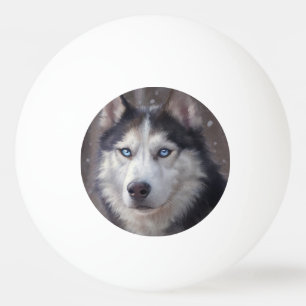 Siberian Husky Tischtennisball