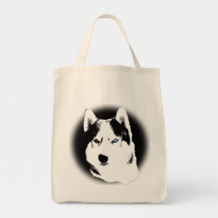 Siberian Husky Tote Bag Husky Malamute Beach Bags Tragetasche